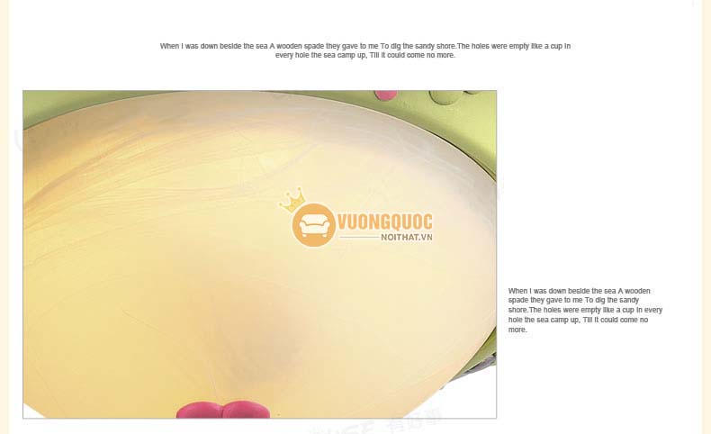 Đèn mâm ốp trần trẻ em dễ thương uhs114-14